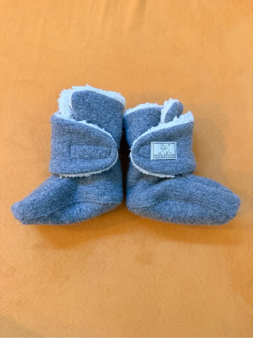 Pickapooh - Organic Boiled Wool - Organic Cotton Sherpa lined - Baby Booties